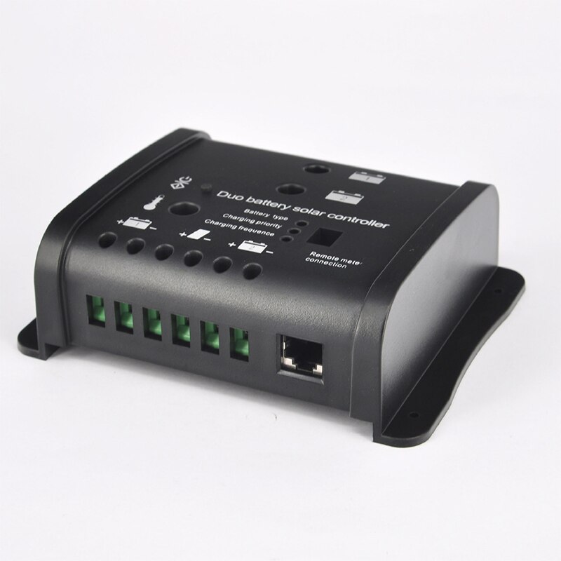 12V/24V 10A Duo battery charging solar controller For Lead-acid Rv solar charging controller