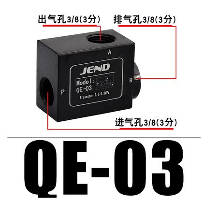 Quick exhaust valve QE-01 QE-02 QE-03 QE-04 Rapid exhaust valve Increase cylinder speed: QE-03