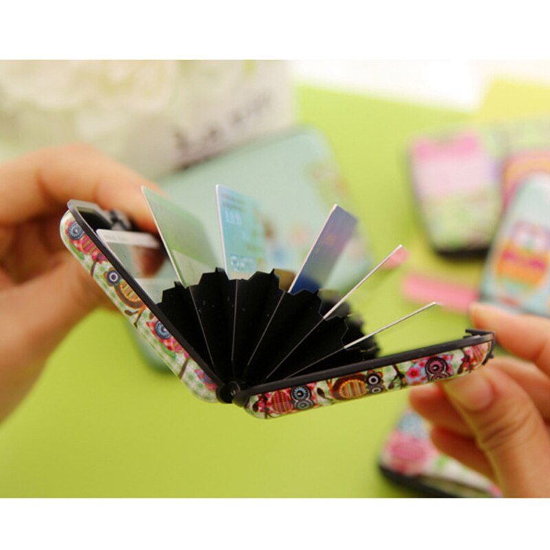 card holder For Purse Owl Credit Cards Business ID Card Holder Plastic Cards Case