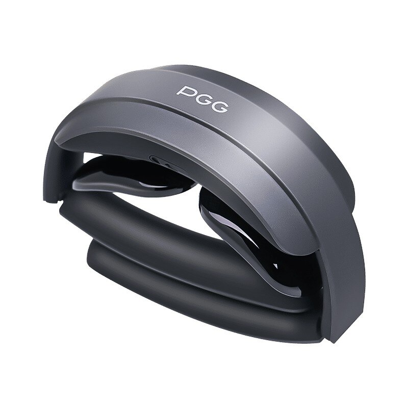 XIAOMI Pgg Folding Portable Neck Massager 5 Modes Massage Pulse Infrared Heating Relaxation Muscles Pain Relief Tool Health Care: gray