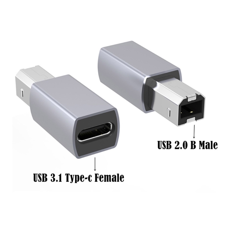 USB B naar USB C Adapter USB C Female naar Printer Male Converter Type C naar USB B
