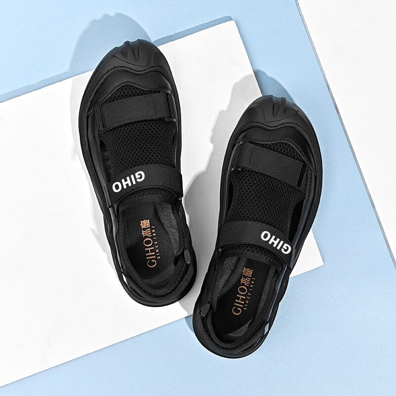 Outdoor Wandelsandalen Heren Grote Maat - Ademende Casual Strandsandalen Met Zachte Zool