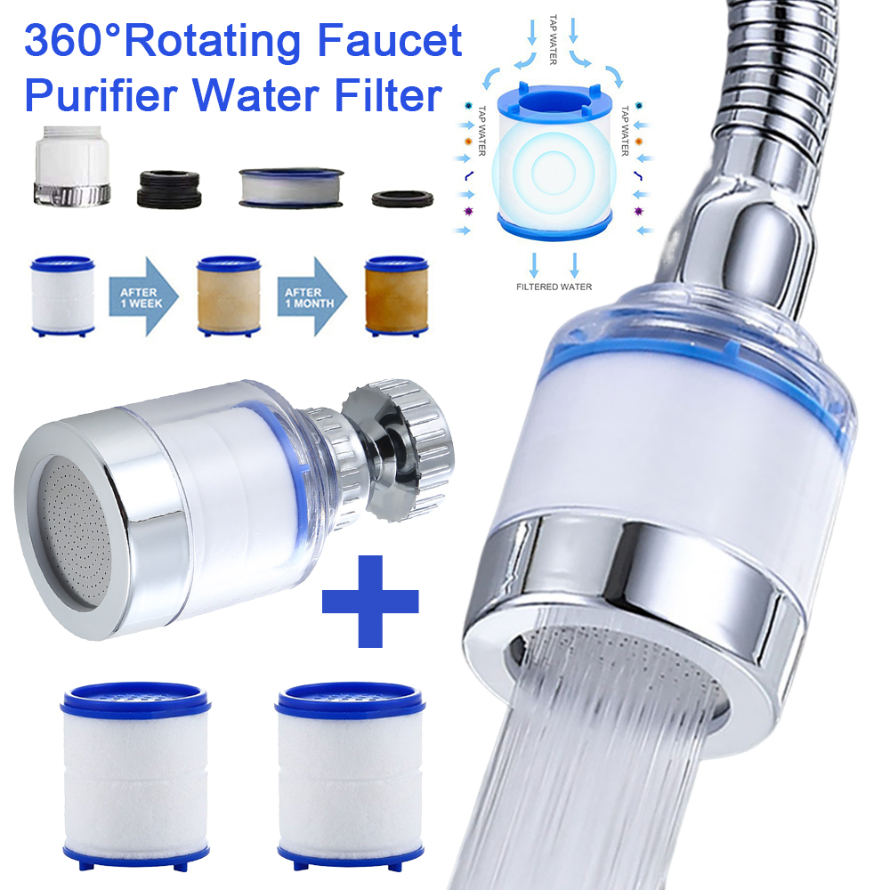 Kraanzuiveraar Waterfilter 360 ° Roterende Filters Kraan Adapter Kraanfilter Waterbesparende Kraan Mondstuk Voor Douche Keuken Badkamer