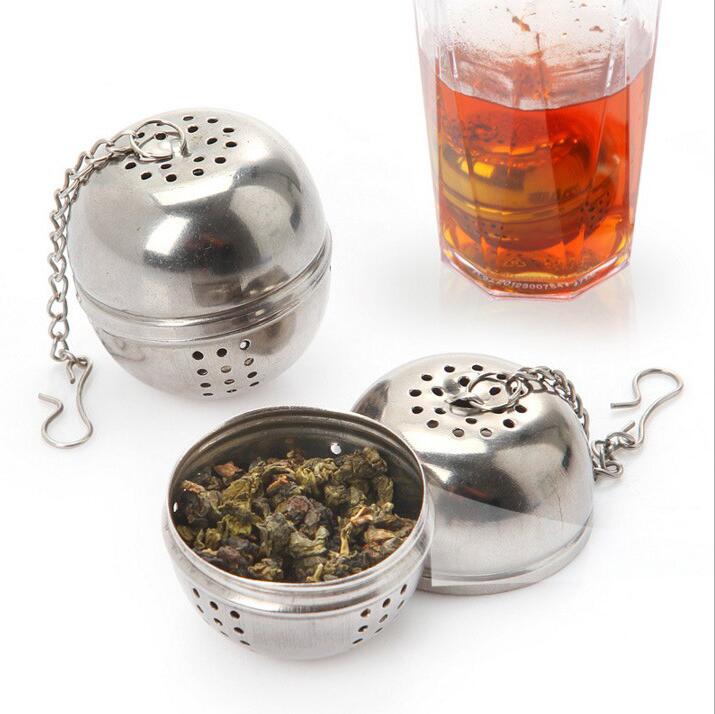 Rvs Thee Zetgroep Bal Tea Leaf Spice Zeef Mesh Filter Organizer Keuken Accessoires Theepot Houder Diffuser