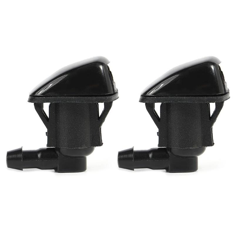 VODOOL 2Pcs Car Front Windshield Washer Wipe Spray Nozzles 68260443AA For Jeep Grand Cherokee 11-17 Replacement Hood Water Jet