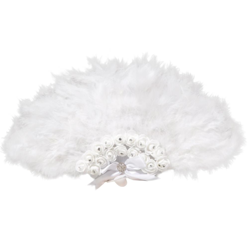 Handheld Wedding Fan Rose Fans for Wedding Bride Supplies Photo Shooting Props