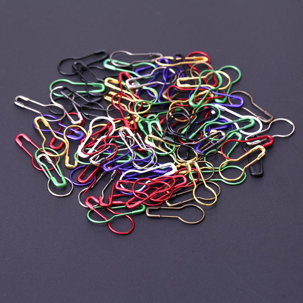 100Stck/Pack Stifte Kürbis bilden Metall Clips betroffen Stich Marker Schild Stifte verriegeln betroffen Werkzeuge Nadel Clip Handwerk mischfarben