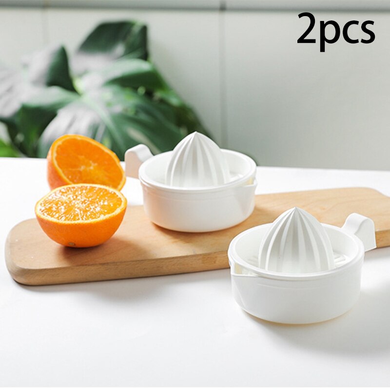 Portable Lemon Orange Manual Juicer, Lemon Squeezer, Orange Squeezer, Rotary Squeezer, Easy To Cut(2 PCS)