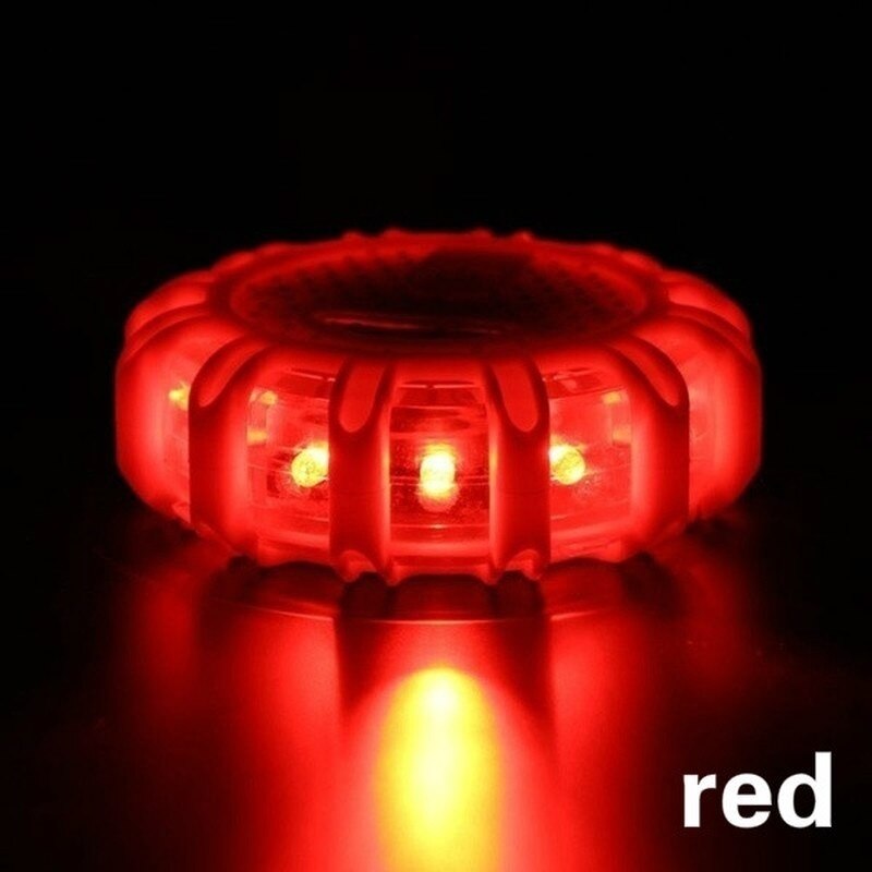 LED Notfall Auto Taschenlampe Batterie angetrieben Blinkende warnen Nacht Lichter bin Straßenrand Rabatt Leuchtfeuer verrotten Gelb Straße Magnetische Lampe: verrotten / 12LED