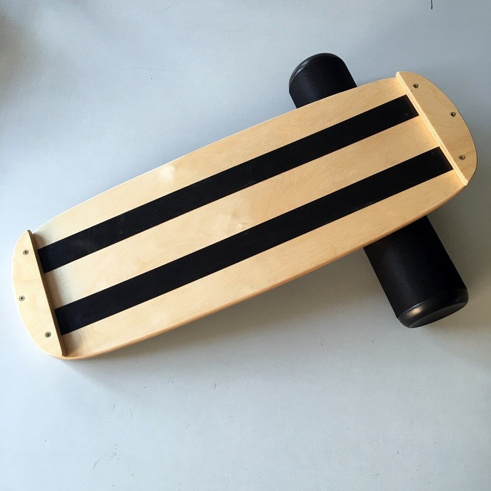 Wooden Balance Board Yoga Twisting Fitness Balance Plate Core Workout For Abdominal Waist Legs Muscles Roller- Board Balancing: Set A