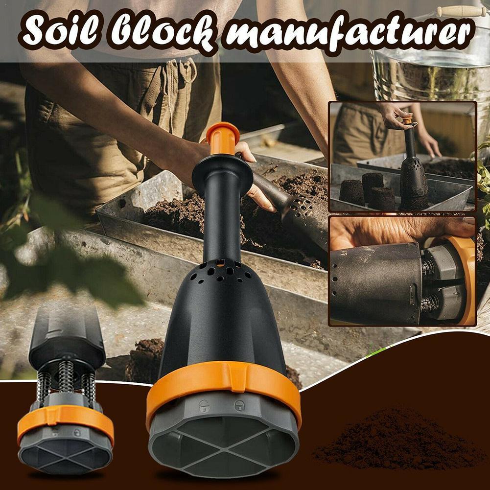 Manual Soil Block Maker Manual Pot Soil Blocker Soil Blocking Tool Create Soil Block Seedlings Greenhouse Garden Accessories