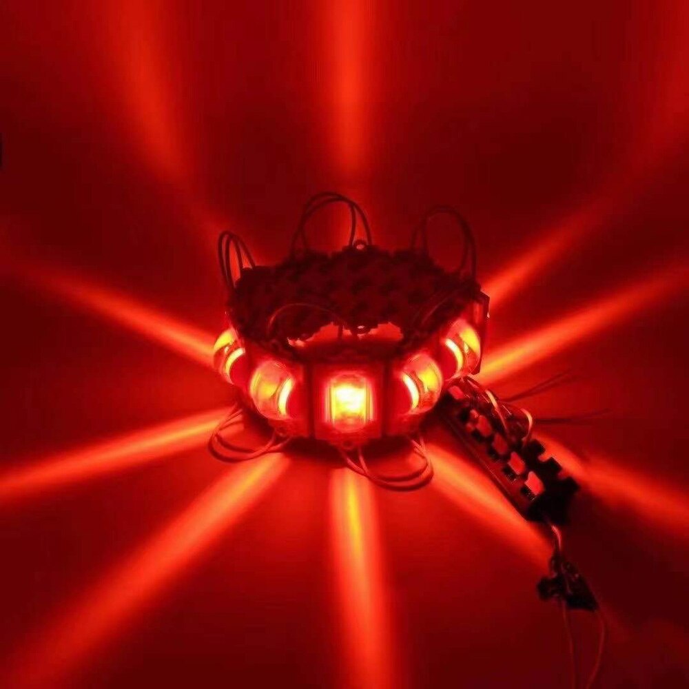 100Pcs 2835 Led Module Injectie Met Lens DC12V Waterdichte Display Modules Voor Reclame Licht Woorden Back Light