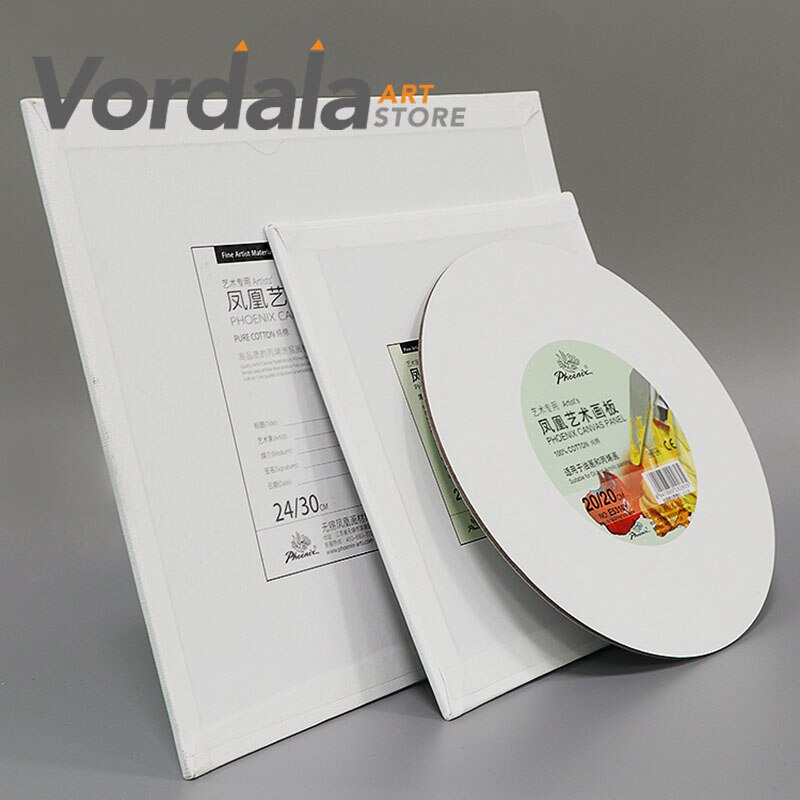 PHOENIX Artist Painting Canvas Panels Triple Primed Pure Cotton for Oil &amp; Acrylic