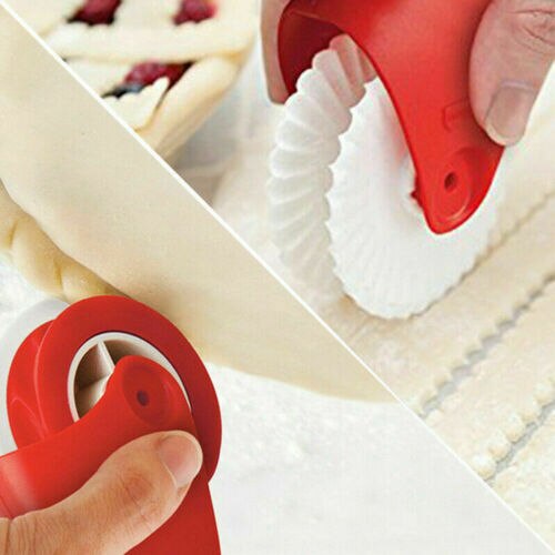 Pizza Gebak Rooster Cutter Gebak Pie Decoratie Cutter Plastic Wiel Roller UK