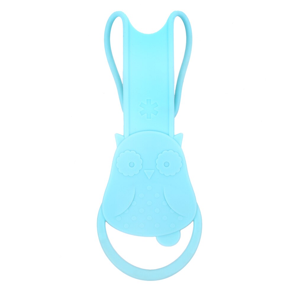 Réglable enfants Traction corde Anti perdu enfant en bas âge harnais de sécurité Silicone saisir doux bébé marche bracelet poussette poignée: Bleu