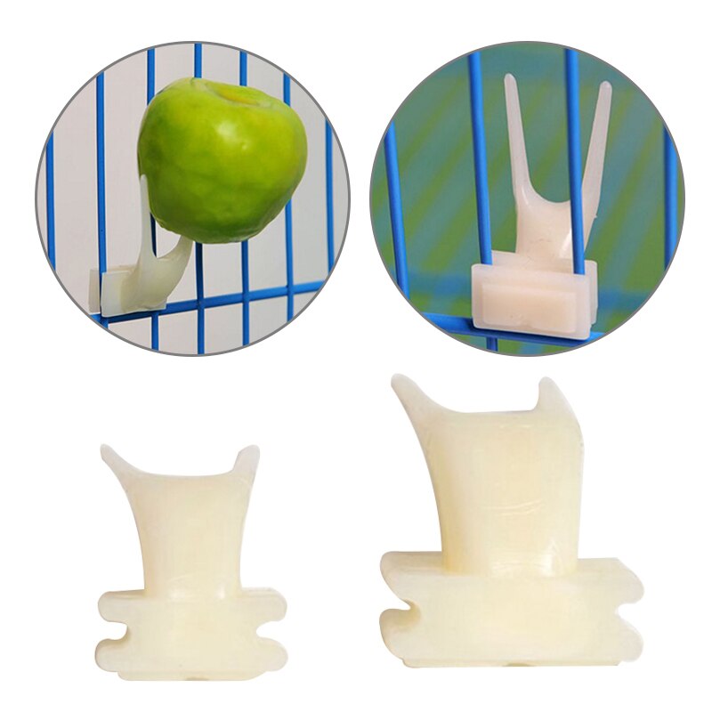 5 uds. Tenedor para pájaros, loros, fruta, periquito, artículos de animales pequeños, soporte para comida, alimentación en jaula, suministros para mascotas, alimentador de loro automático