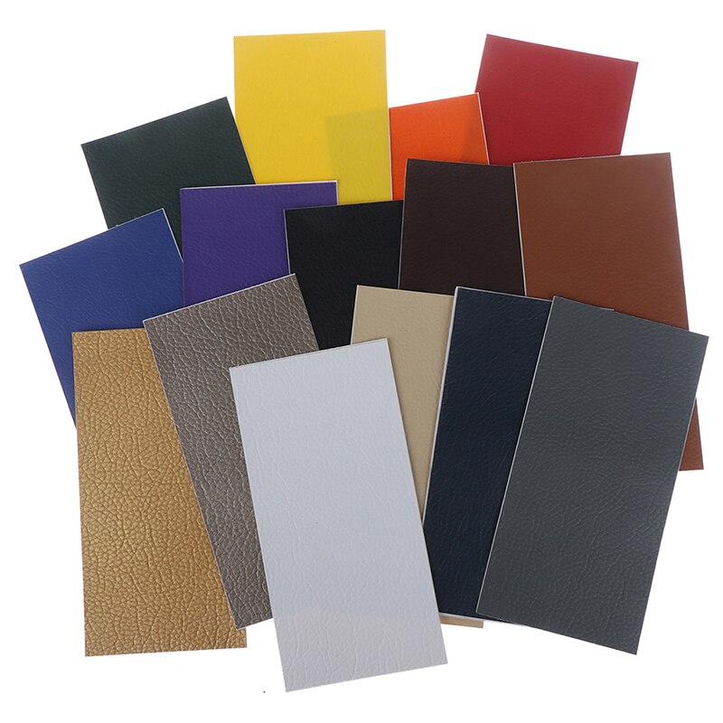 1PC 10x20cm No Ironing Self Adhesive Stick Car Repairing Leather PU Fabric big Stick Patches