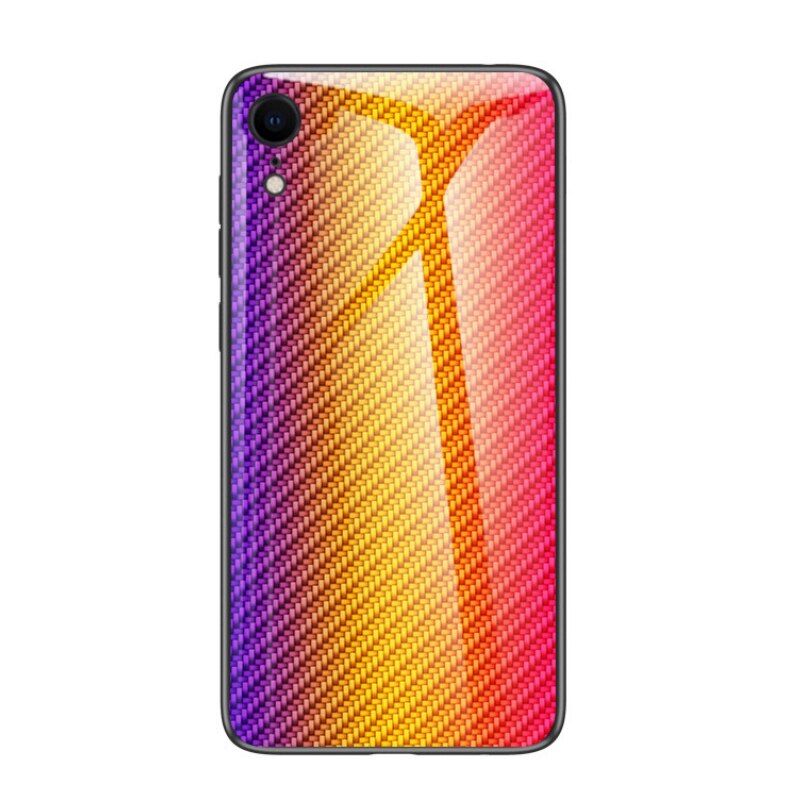 IPhone11 6/pro tutto-compreso cassa del telefono mobile di colore in fibra di carbonio modello di copertura protettiva tutto-compreso dipinto 6S78 cassa di vetro: d'oro