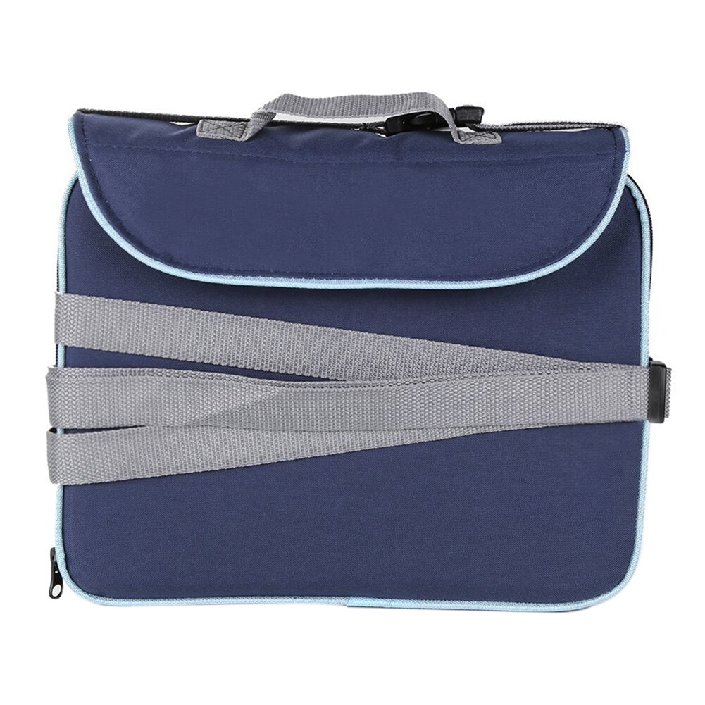 Blå bärbar hopfällbar matstolsstol 30 * 25 * 8cm (11.8 x 9.8 x 3.1 tum) baby travel booster bagage hopfällbar sits highc