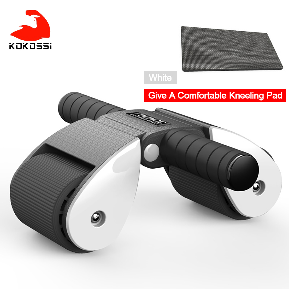 KoKossi Folding Ab Roller Two-wheeled Abdominal Wheel Gym Training Fitness Wheel Household Exercise Sports Equipment Unisex: 01