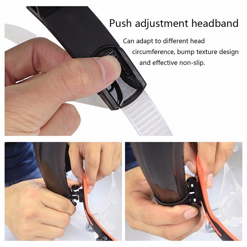 Équipement d'entraînement de natation longue natation tuba plongée en apnée fournitures avant remplacement gaz Freestyle brasse-bleu