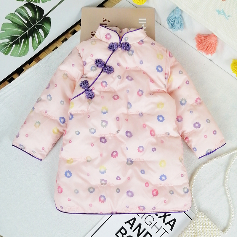 Chinese Style DIY Fabric For Sewing Patterns For Clothes Girl Kid Overalls For Children Winter Pattern Children's Outerwear