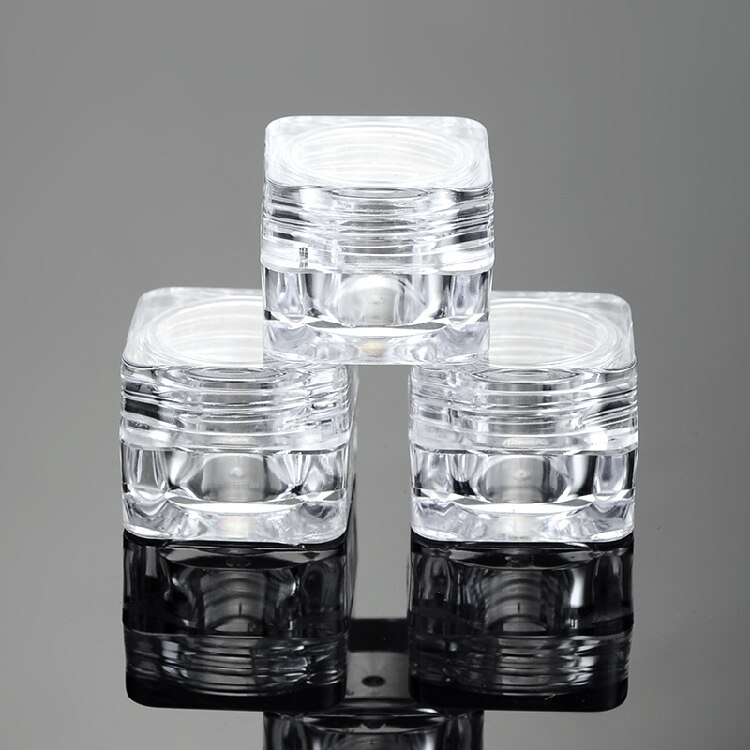 50 Uds 5G cosmético frasco vacío pote sombra de ojos envase de crema facial de maquillaje botella de acrílico para cremas para el cuidado de la piel productos herramienta de maquillaje