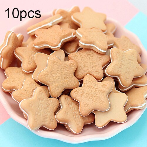 Boxislime Charms Resin Bear Koekjes Additieven Benodigdheden Accessoires Diy Kit Voor Pluizige Clear Cloud Knapperig Slime Klei: E