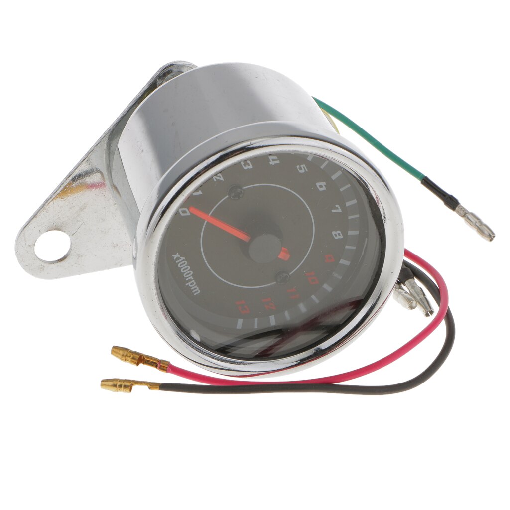 13000RPM Motorcycle LED Backlight Tachometer Speedometer Tacho Gauge Steel