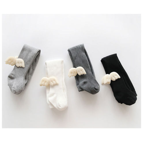 Schattige Baby Meisje Knie Hoge Panty Prinses Leuke Engel Schommels Lange Panty Kousen Warmer Winter Lente Katoenen Baby Panty