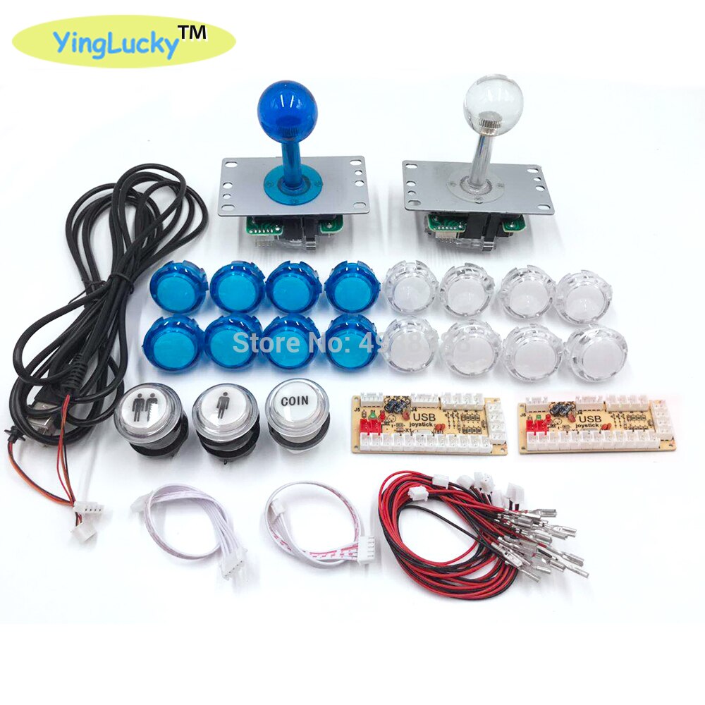 Sanwa Joystick DIY Kit de cero retraso Arcade DIY Kit USB codificador PC Arcade Joystick Sanwa + Sanwa botones para arcade Mame