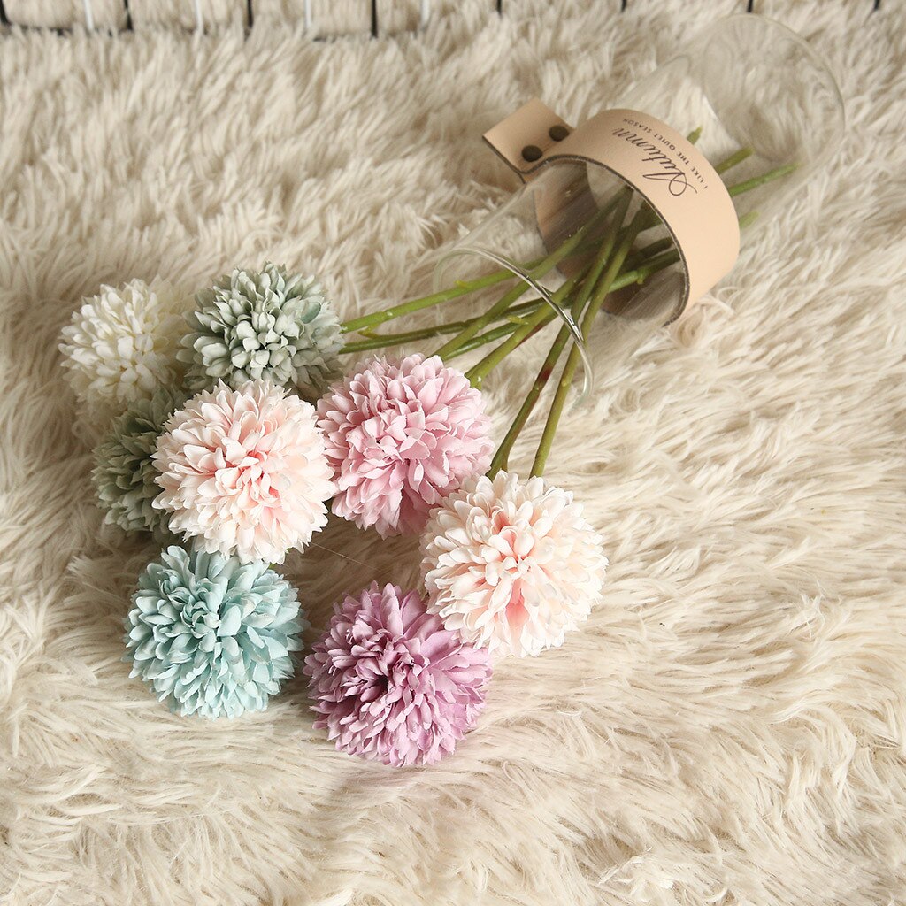Home Decoration Wedding Simulation Living Room Decor Flower Decoration Wedding Simulation Dandelion Decoration Wedding Bouquets