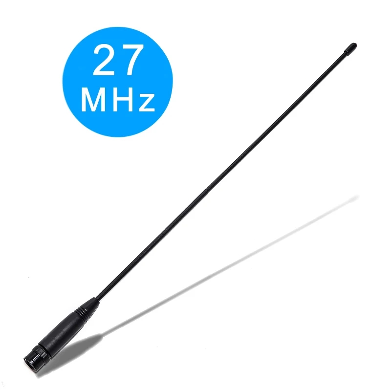 ABBREE 27MHz BNC 23/130cm Antenna for Cobra Midland Uniden Maxon President Anytone Walkie Talkie Portable CB Radio: black