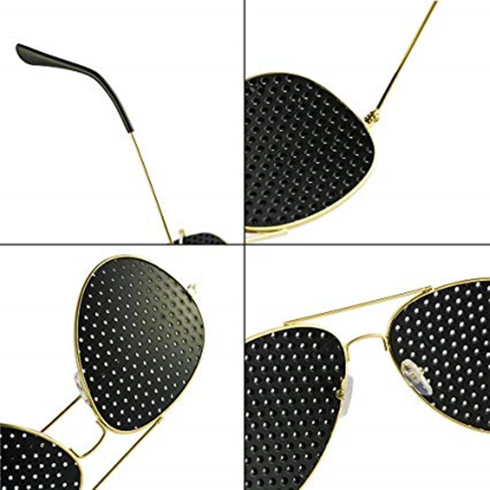 1 pièces lunettes anti-myopie à trou d&#39;épingle, lunettes de Correction de la vision thérapie anti-fatigue soins amélioration de la vue broche petits trous lunettes