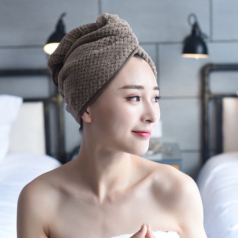 Shower Cap Magic Microfiber Hair Quick Drying Dryer Towel Bath Wrap Cap Quick Hat Turban Dry shower cap hair Wrap Towel Caps