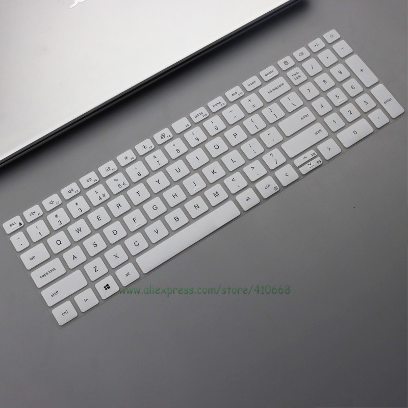 Laptop keyboard Cover Protector Skin For Dell inspiron 15 5510 5515 5518 &amp; DELL inspiron 16 PLUS 7610 DELL Latitude 3520: White