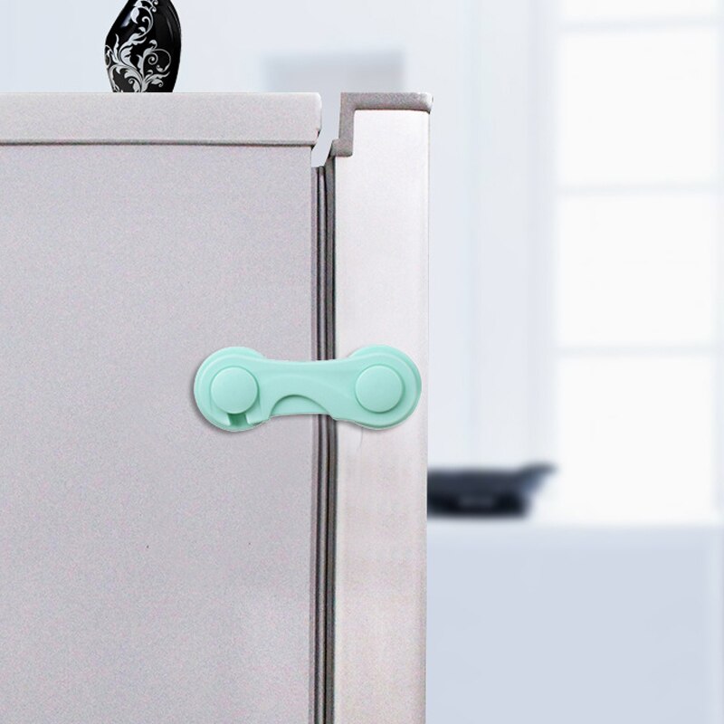 2Pcs/Lot Child Cabinet Lock Home Protection Of Children Locking Doors For Children's Safety Kids Plastic Protection Safety Lock