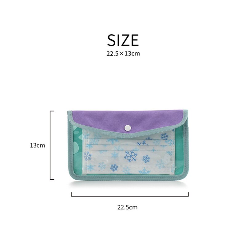 Spart Masken Make-Up Tasche Organizer Reise Kleine Spart Tuch Lagerung Mädchen Geldbörse Kinder Halter Tragbare Staub Handtasche Gesicht Masken Clip