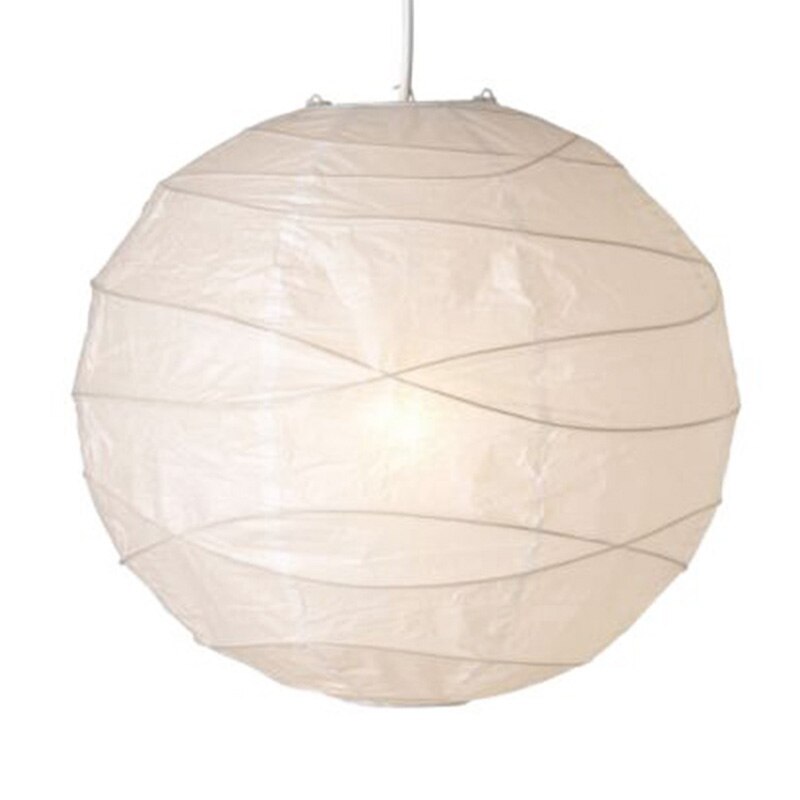 -2 delar vit hängande lampskärm papperslampa