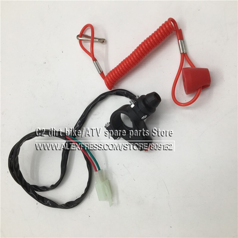 Engine Urgent Emergency Kill Stop Switch Closed Safety Push Button for 2 stroke Pocket Mini Dirt Bike ATV Quad