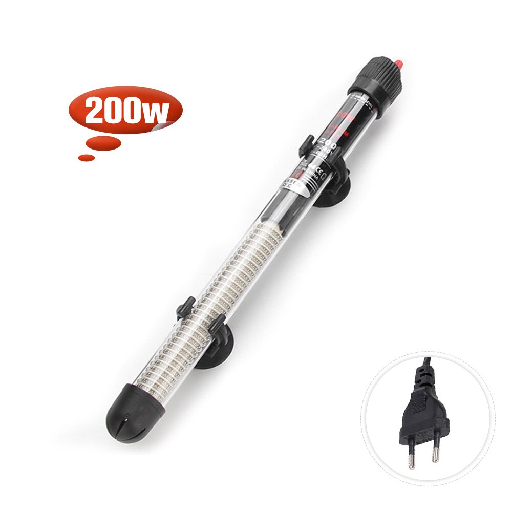 Akvarievärmare dränkbar automatisk termostatvärmare fisktank vattenvärmare 25-300w justerbar temperatur med sugkoppsvärmare
