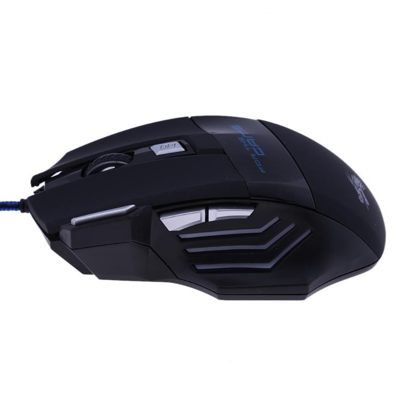 5500 DPI Optische USB Wired Maus LED Fäule Gaming Mouse 7 Taste Maus Mäuse für Gamer PC Laptop Computer