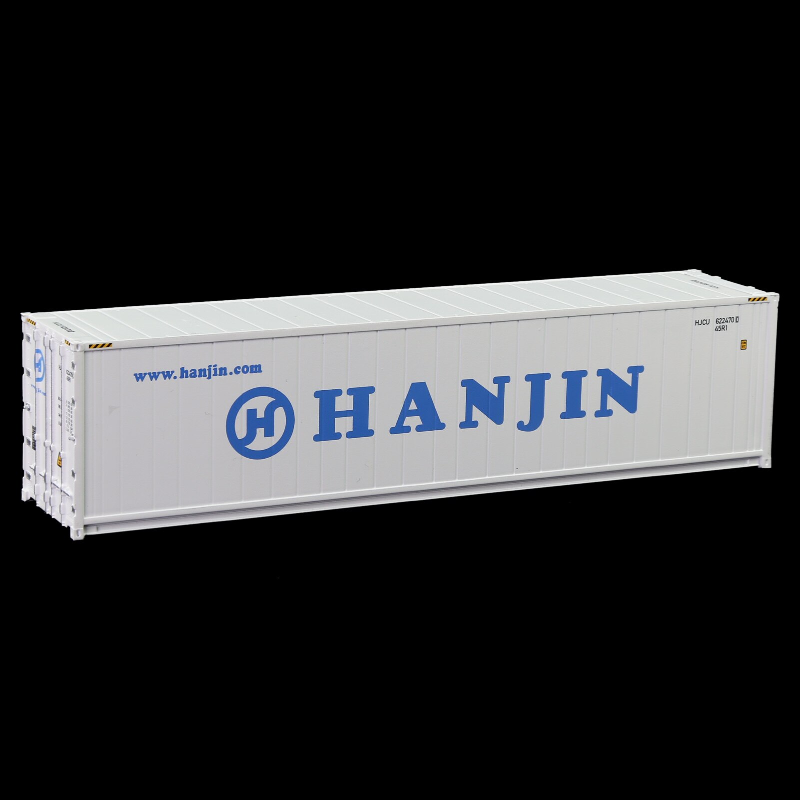 1pc HO Scale 40ft Hi-Cube Reefer 1:87 40&#39; Refrigerater Container Freight Cars Cargo Box C8722: HANJIN