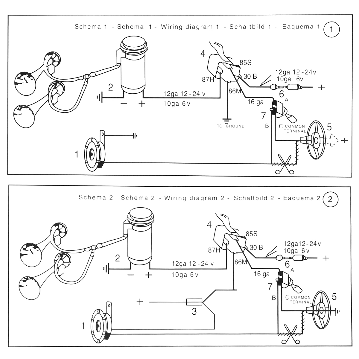 12V 178dB Super Loud Dual Tone Air Horn Set Trumpet Compressor for Motorcycle Car Boat Truck