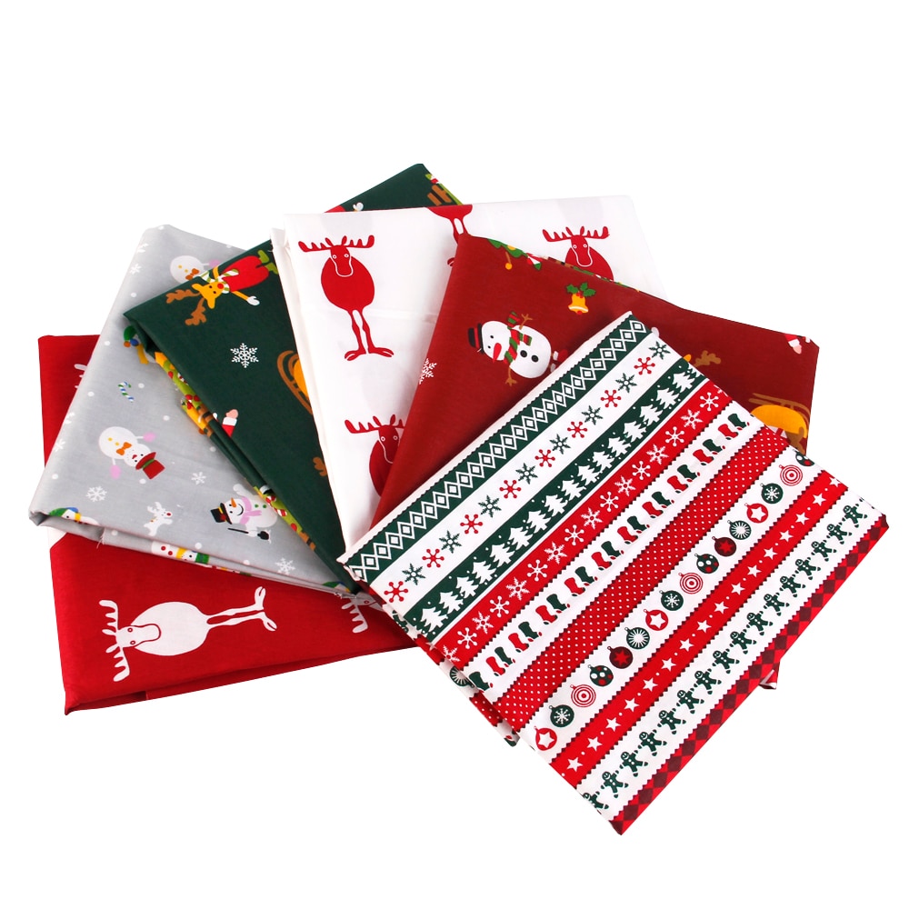 Accesorios David, 50x145cm, Navidad tela de algodón para tejido para niños, textil para el hogar para coser muñeca Tilda, c3142