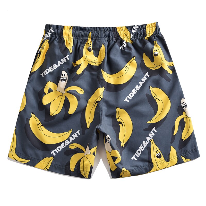 Pantaloncini da Surf stampati a Banana 3D da uomo M-4XL pantaloncini da spiaggia corti Masculino Praia Bermuda Surf Boardshorts uomo nuoto corto