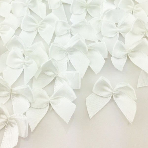 100pcs Mini Satin Ribbon Flowers Bows Craft Wedding Decoration Upick A176: Color 6