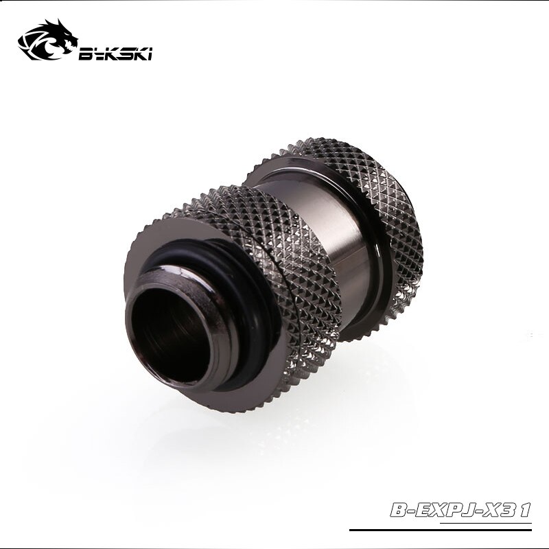 BYKSKI G1/4&quot; Male to Male Rotary Connectors / Extender (22-31mm) use for GPU card Cross Fire connect SLI Fitting: chrome