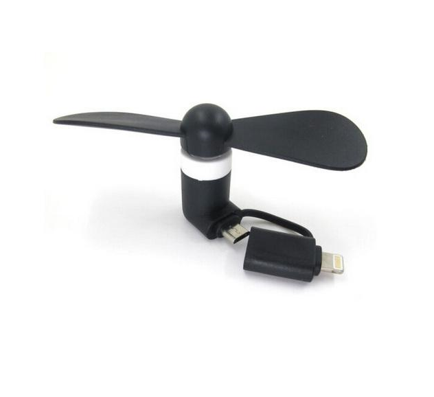 Tragbare 3 IN 1 Reise Handy Mini Lüfter Kühlung Kühler Für Android Typ-c Micro USB C Für IPad IPhone: Orange
