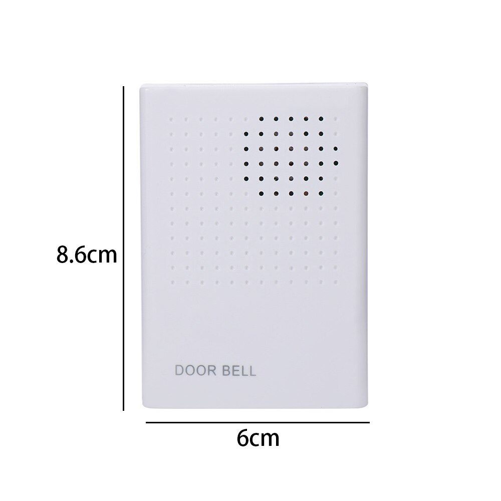 Timbre de puerta con cable DC 12V, timbre de bienvenida con cable para la Oficina y el hogar, sistema de Control de acceso de seguridad, color blanco